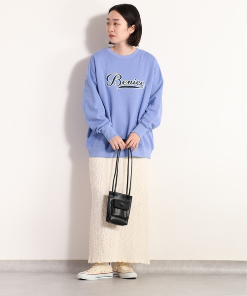 cepo（セポ）の「サテンロゴスウェット（スウェット・レディース・ブルー/グレー/オフホワイト・M）」の19枚目の写真