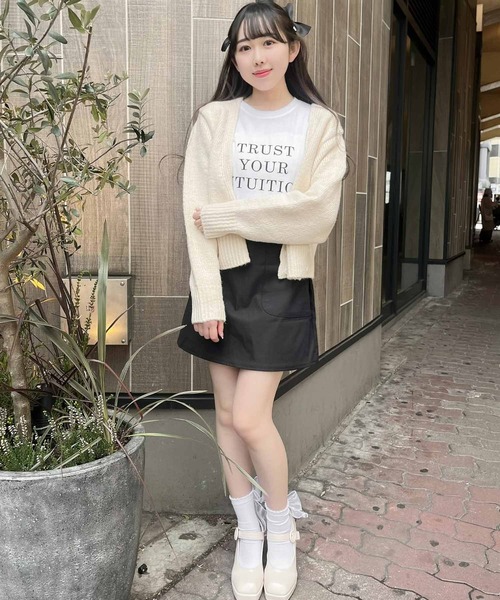 Rmine(アールマイン)の「フロントロゴロンT(Tシャツ/カットソー・レディース・ホワイト/ブラック・FREE)」の5枚目の写真