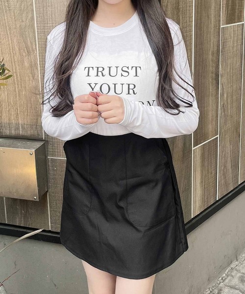 Rmine(アールマイン)の「フロントロゴロンT(Tシャツ/カットソー・レディース・ホワイト/ブラック・FREE)」の9枚目の写真