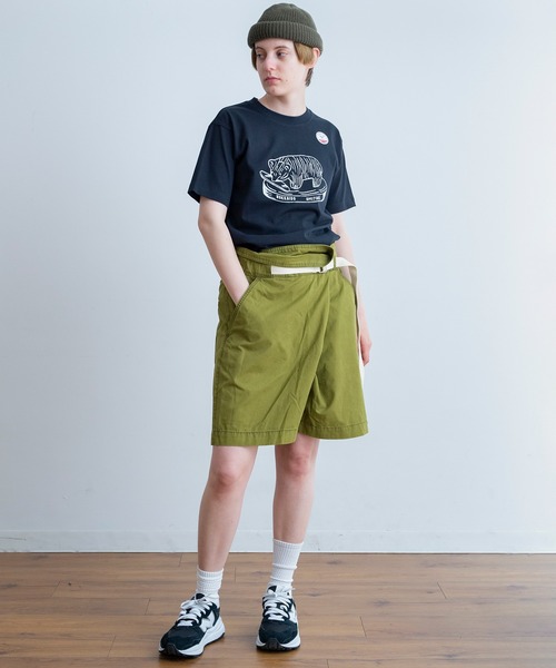 AUG(オーグ)の「AUG キボリクマ プリント Tee(Tシャツ/カットソー・レディース・ピンク系/ブラック/イエロー系/グリーン系/オフホワイト/グレイッシュベージュ・FREE)」の21枚目の写真