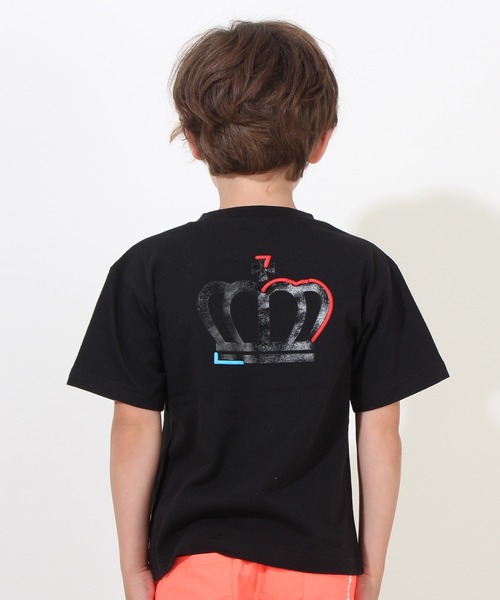 BABYDOLL（ベビードール）の「親子お揃い ネオンロゴTシャツ 8069K（Tシャツ/カットソー・キッズ・ブラック/ホワイト・130cm/140cm/120cm/150cm/80ｃｍ/110cm/90cm/100cm）」の9枚目の写真