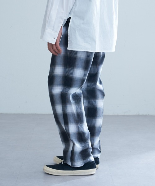 CIAOPANIC TYPY（チャオパニックティピー）の「オンブレチェックシアサッカーイージーパンツ（その他パンツ・メンズ・イエロー/ブルー/ブラック・MEDIUM/LARGE）」の14枚目の写真