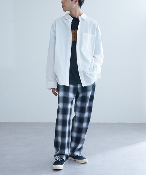 CIAOPANIC TYPY（チャオパニックティピー）の「オンブレチェックシアサッカーイージーパンツ（その他パンツ・メンズ・イエロー/ブルー/ブラック・MEDIUM/LARGE）」の16枚目の写真