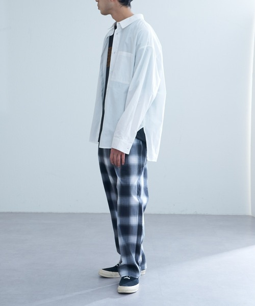 CIAOPANIC TYPY（チャオパニックティピー）の「オンブレチェックシアサッカーイージーパンツ（その他パンツ・メンズ・イエロー/ブルー/ブラック・MEDIUM/LARGE）」の17枚目の写真