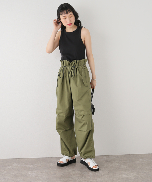 Calvin Klein Jeans（カルヴァンクラインジーンズ）の「【Calvin Klein Jeans / カルバン クライン ジーンズ】TAB BIRLA TANK TOP（タンクトップ・レディース・ホワイト/ブラック・SMALL）」の6枚目の写真