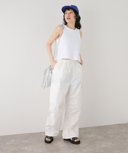 Calvin Klein Jeans（カルヴァンクラインジーンズ）の「【Calvin Klein Jeans / カルバン クライン ジーンズ】TAB BIRLA TANK TOP（タンクトップ・レディース・ホワイト/ブラック・SMALL）」の15枚目の写真