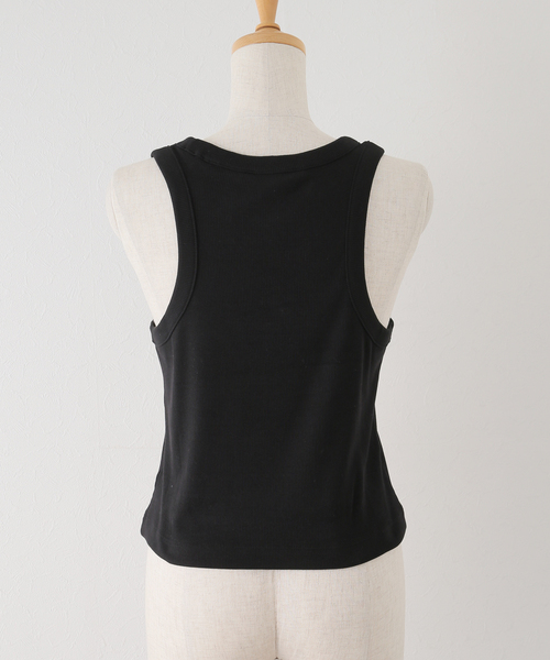 Calvin Klein Jeans（カルヴァンクラインジーンズ）の「【Calvin Klein Jeans / カルバン クライン ジーンズ】TAB BIRLA TANK TOP（タンクトップ・レディース・ホワイト/ブラック・SMALL）」の19枚目の写真
