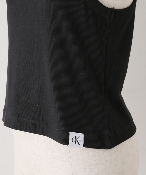 Calvin Klein Jeans（カルヴァンクラインジーンズ）の「【Calvin Klein Jeans / カルバン クライン ジーンズ】TAB BIRLA TANK TOP（タンクトップ・レディース・ホワイト/ブラック・SMALL）」の16枚目の写真
