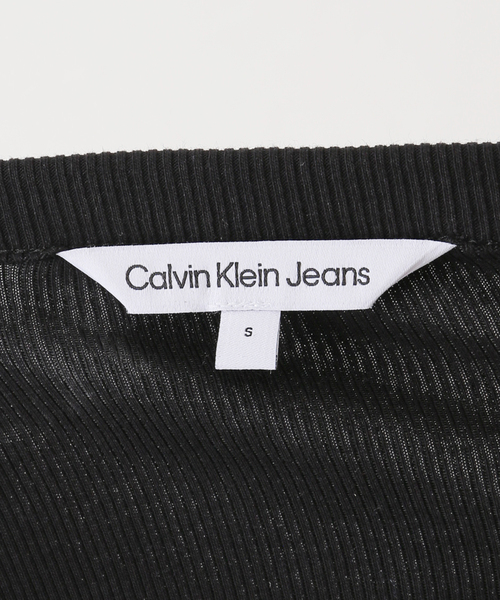 Calvin Klein Jeans（カルヴァンクラインジーンズ）の「【Calvin Klein Jeans / カルバン クライン ジーンズ】TAB BIRLA TANK TOP（タンクトップ・レディース・ホワイト/ブラック・SMALL）」の10枚目の写真