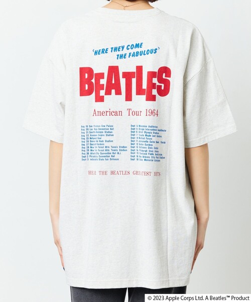 FREAK'S STORE(フリークスストア)の「【限定展開】THE BEATLES/ザ・ビートルズ 別注TOUR Tシャツ(Tシャツ/カットソー・レディース・ブラック/グレー/ピンク/オフホワイト・フリ-)」の15枚目の写真