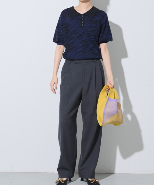 Solace（ソレイス）の「幾何学柄ニットバッグ（ハンドバッグ・レディース・ブルー/イエロー/ブラック・FREE）」の22枚目の写真