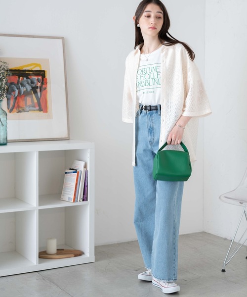 WEGO（ウィゴー）の「WEGO/メッシュBIGシャツ（シャツ/ブラウス・メンズ・その他1/その他2/ブラック系その他/ホワイト系その他/グリーン系その他/パープル/その他3・MEDIUM/LARGE）」の8枚目の写真