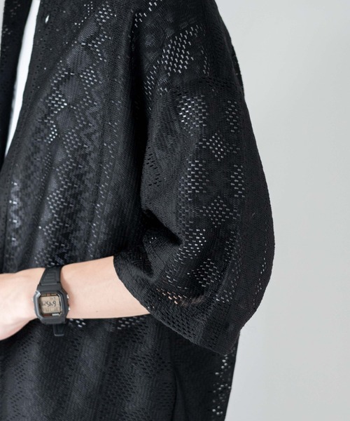 WEGO（ウィゴー）の「WEGO/メッシュBIGシャツ（シャツ/ブラウス・メンズ・その他1/その他2/ブラック系その他/ホワイト系その他/グリーン系その他/パープル/その他3・MEDIUM/LARGE）」の13枚目の写真