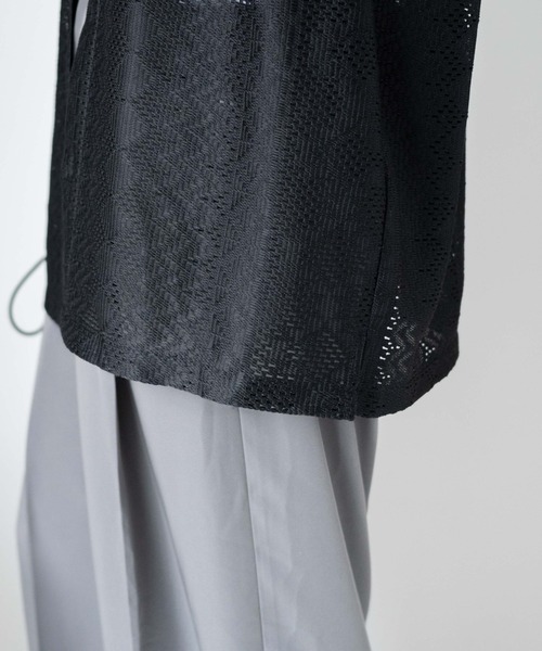 WEGO（ウィゴー）の「WEGO/メッシュBIGシャツ（シャツ/ブラウス・メンズ・その他1/その他2/ブラック系その他/ホワイト系その他/グリーン系その他/パープル/その他3・MEDIUM/LARGE）」の14枚目の写真