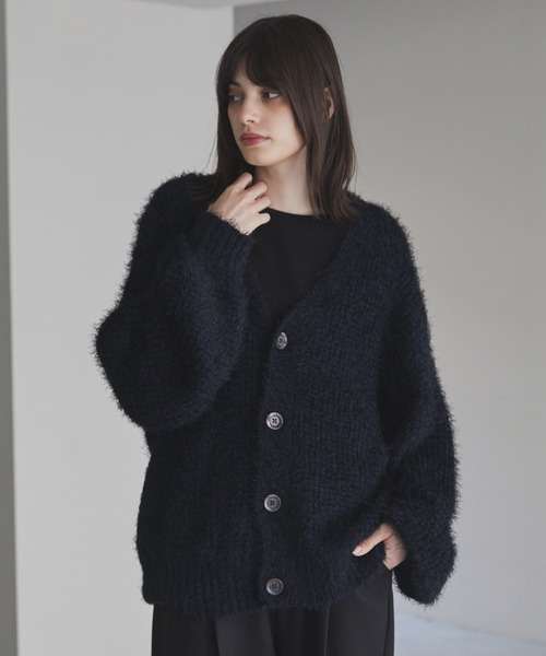 cussil/クシル】モヘアライクヘビーニット バルーンワイド