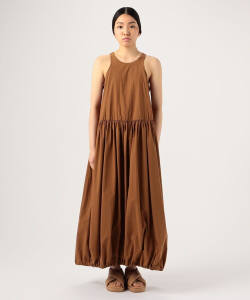 SAYAKADAVIS(サヤカディヴィス)の「SAYAKA DAVIS バルーンドレス(ワンピース・レディース・ブラウン/ライトイエロー・S)」の3枚目の写真