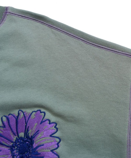 HOOK -original- 飾りステッチマーガレットフリンジ刺繍スウェット（スウェット）｜HOOK（フック）