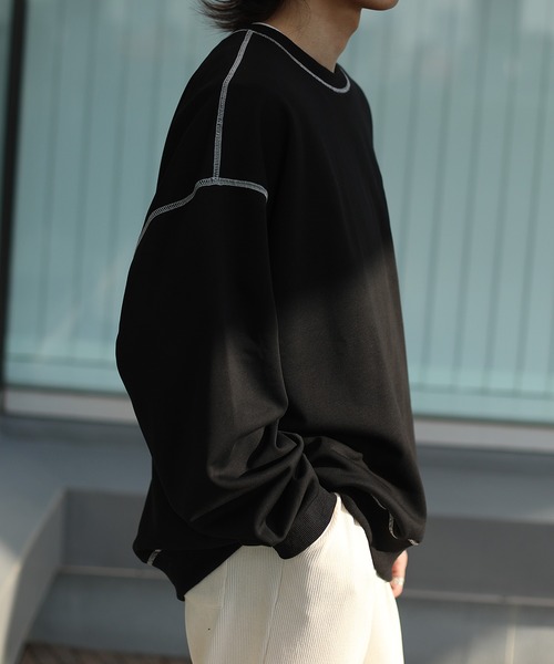 HOOK -original- 飾りステッチマーガレットフリンジ刺繍スウェット（スウェット）｜HOOK（フック）