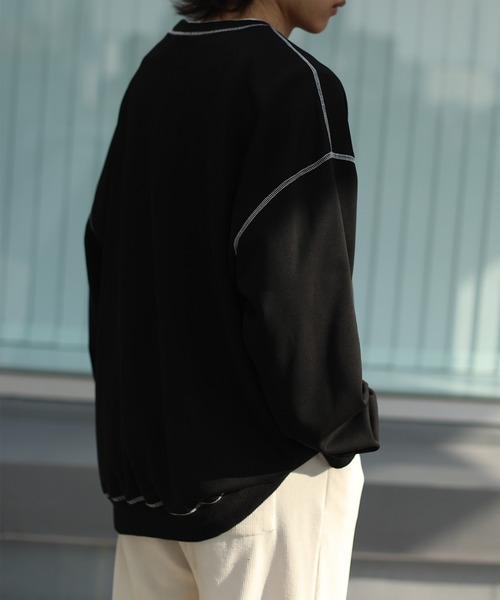 HOOK -original- 飾りステッチマーガレットフリンジ刺繍スウェット（スウェット）｜HOOK（フック）