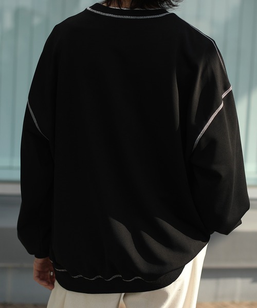 HOOK -original- 飾りステッチマーガレットフリンジ刺繍スウェット（スウェット）｜HOOK（フック）