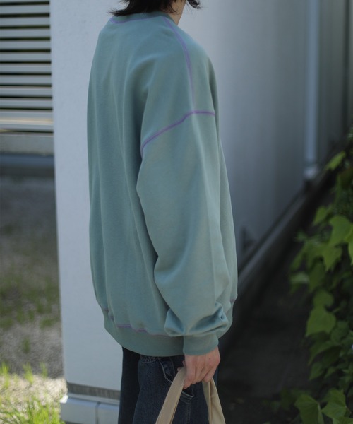 HOOK -original- 飾りステッチマーガレットフリンジ刺繍スウェット（スウェット）｜HOOK（フック）