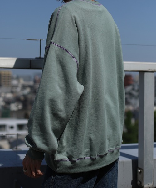 HOOK -original- 飾りステッチマーガレットフリンジ刺繍スウェット（スウェット）｜HOOK（フック）