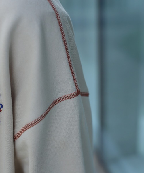 HOOK -original- 飾りステッチマーガレットフリンジ刺繍スウェット（スウェット）｜HOOK（フック）