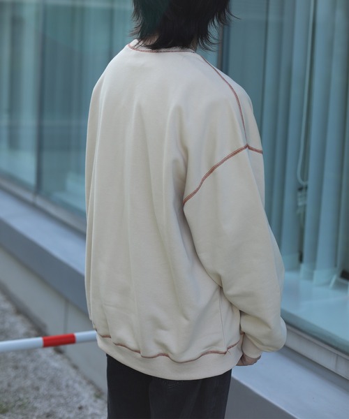 HOOK -original- 飾りステッチマーガレットフリンジ刺繍スウェット（スウェット）｜HOOK（フック）