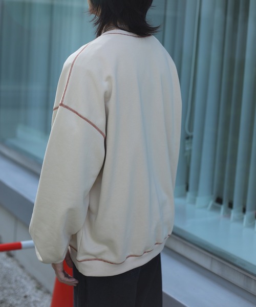 HOOK -original- 飾りステッチマーガレットフリンジ刺繍スウェット（スウェット）｜HOOK（フック）