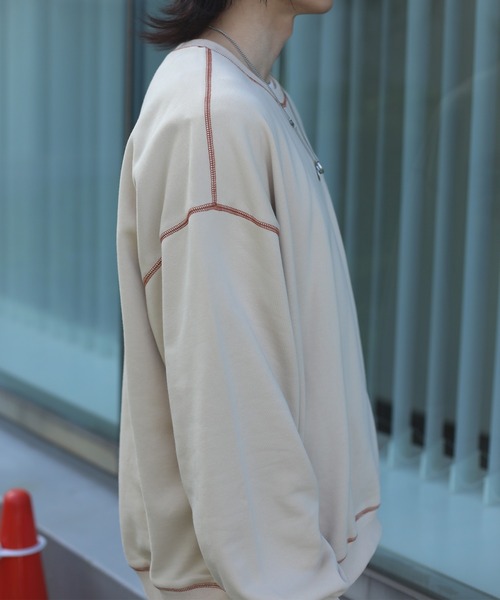 HOOK -original- 飾りステッチマーガレットフリンジ刺繍スウェット（スウェット）｜HOOK（フック）