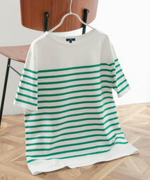 パネルボーダーバスク Tシャツ