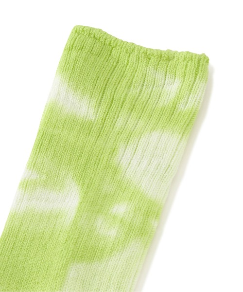 MARCOMONDE（マルコモンド）の「MARCOMONDE（マルコモンド）タイダイソックス ONMM-DY002 ユニセックス（ソックス/靴下・メンズ・ミント/ベージュ/レッド/グリーン・F）」の6枚目の写真