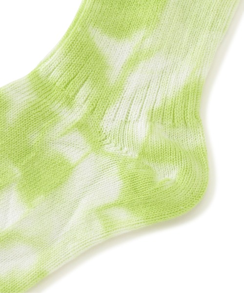 MARCOMONDE（マルコモンド）の「MARCOMONDE（マルコモンド）タイダイソックス ONMM-DY002 ユニセックス（ソックス/靴下・メンズ・ミント/ベージュ/レッド/グリーン・F）」の7枚目の写真