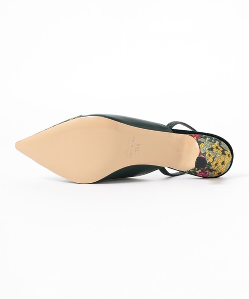 NEBULONI E(ネブローニ)の「NEBULONI E × Demi-Luxe BEAMS / 別注 バックストラップ ミュール(パンプス・レディース・ダークグリーン・37/36/36.5)」の4枚目の写真