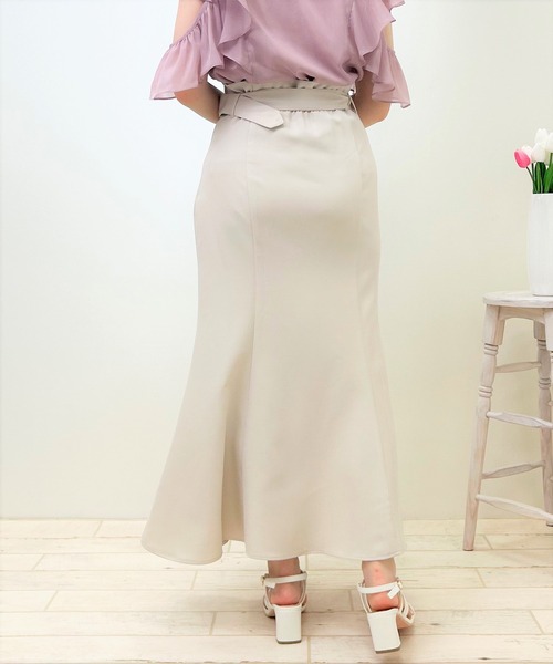 INGNI（イング）の「共ベルト付マーメイド／スカート（スカート・レディース・ライトベージュ/ピンク/ブラック/ミント・FREE）」の15枚目の写真