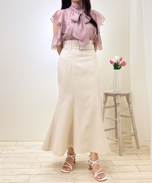 INGNI（イング）の「共ベルト付マーメイド／スカート（スカート・レディース・ライトベージュ/ピンク/ブラック/ミント・FREE）」の16枚目の写真