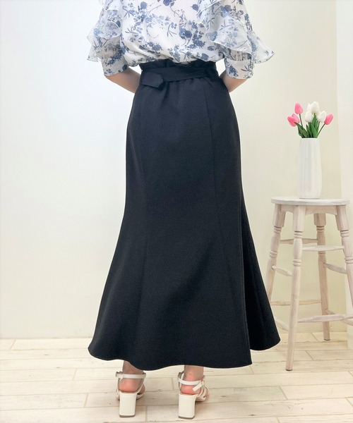 INGNI（イング）の「共ベルト付マーメイド／スカート（スカート・レディース・ライトベージュ/ピンク/ブラック/ミント・FREE）」の6枚目の写真