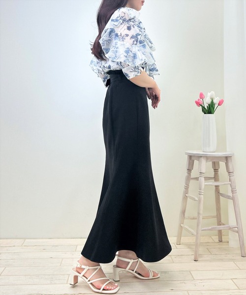 INGNI（イング）の「共ベルト付マーメイド／スカート（スカート・レディース・ライトベージュ/ピンク/ブラック/ミント・FREE）」の13枚目の写真