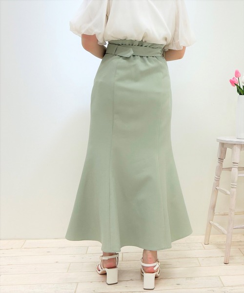 INGNI（イング）の「共ベルト付マーメイド／スカート（スカート・レディース・ライトベージュ/ピンク/ブラック/ミント・FREE）」の8枚目の写真