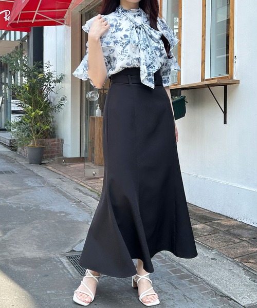 INGNI（イング）の「共ベルト付マーメイド／スカート（スカート・レディース・ライトベージュ/ピンク/ブラック/ミント・FREE）」の21枚目の写真