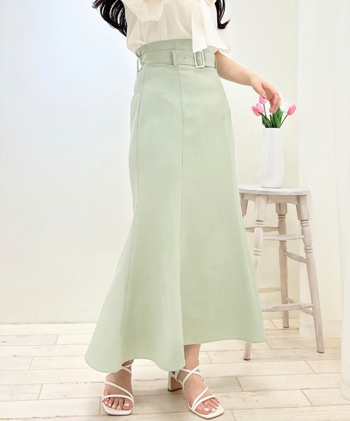 INGNI（イング）の「共ベルト付マーメイド／スカート（スカート・レディース・ライトベージュ/ピンク/ブラック/ミント・FREE）」の22枚目の写真