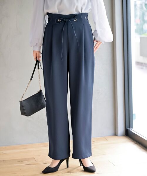 rps（アールピーエス）の「ハイウエストハトメタックパンツ（その他パンツ・レディース・ブラック/ベージュ/ブルー/グリーン/チャコールグレー/ブラウン/ダークベージュ/ネイビー/オレンジ/オフホワイト/ベージュ系その他・フリー/L/M）」の9枚目の写真