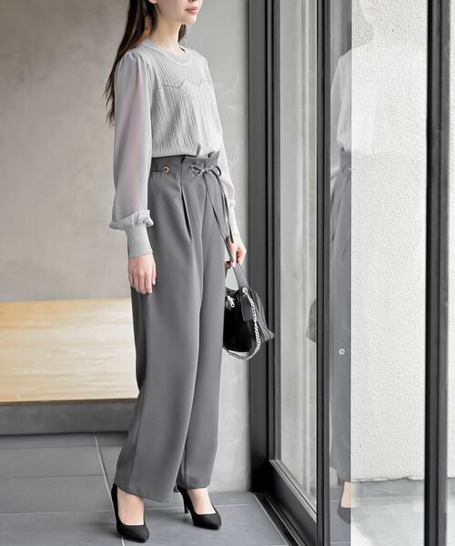 rps（アールピーエス）の「ハイウエストハトメタックパンツ（その他パンツ・レディース・ブラック/ベージュ/ブルー/グリーン/チャコールグレー/ブラウン/ダークベージュ/ネイビー/オレンジ/オフホワイト/ベージュ系その他・フリー/L/M）」の19枚目の写真