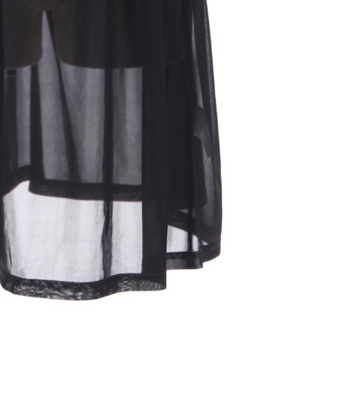 axes femme（アクシーズファム）の「チョーカー風バイカラーワンピース（シャツワンピース・レディース・グリーン/ラベンダー/ブラック・FREE）」の22枚目の写真