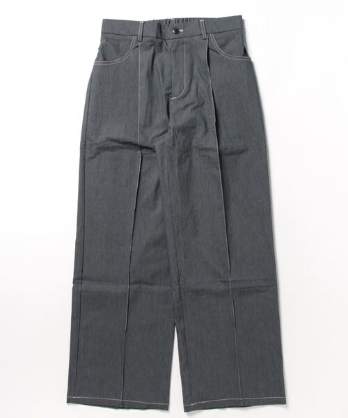 aimoha（アイモハ）の「センタープレスフレアスラックス（スラックス・メンズ・グレー/ベージュ・LARGE/X-LARGE/MEDIUM）」の4枚目の写真