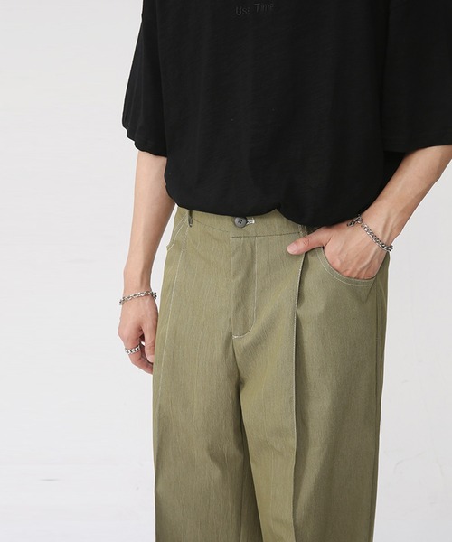 aimoha（アイモハ）の「センタープレスフレアスラックス（スラックス・メンズ・グレー/ベージュ・LARGE/X-LARGE/MEDIUM）」の13枚目の写真