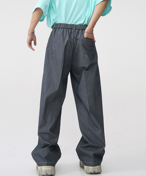 aimoha（アイモハ）の「センタープレスフレアスラックス（スラックス・メンズ・グレー/ベージュ・LARGE/X-LARGE/MEDIUM）」の9枚目の写真