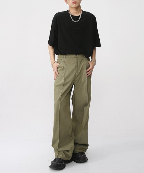 aimoha（アイモハ）の「センタープレスフレアスラックス（スラックス・メンズ・グレー/ベージュ・LARGE/X-LARGE/MEDIUM）」の16枚目の写真