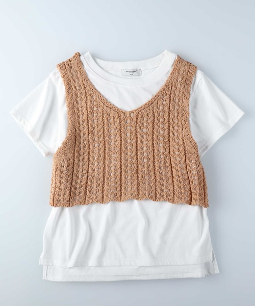 BACK NUMBER（バックナンバー）の「【BACK NUMBER】ニットビスチェレイヤード（ベスト・レディース・ブラック/キャメル/ピンク・L/M）」の17枚目の写真