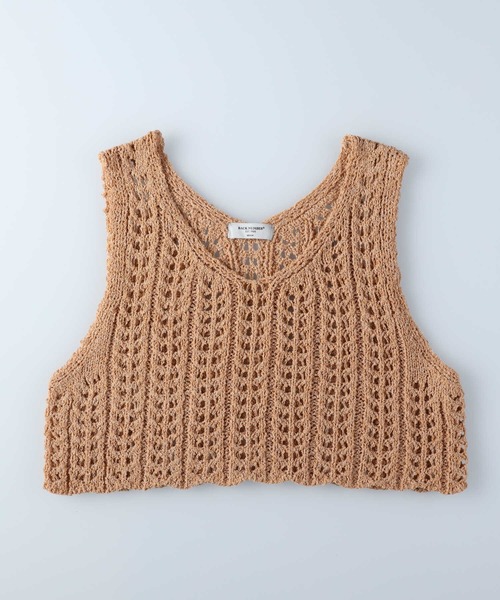 BACK NUMBER（バックナンバー）の「【BACK NUMBER】ニットビスチェレイヤード（ベスト・レディース・ブラック/キャメル/ピンク・L/M）」の19枚目の写真